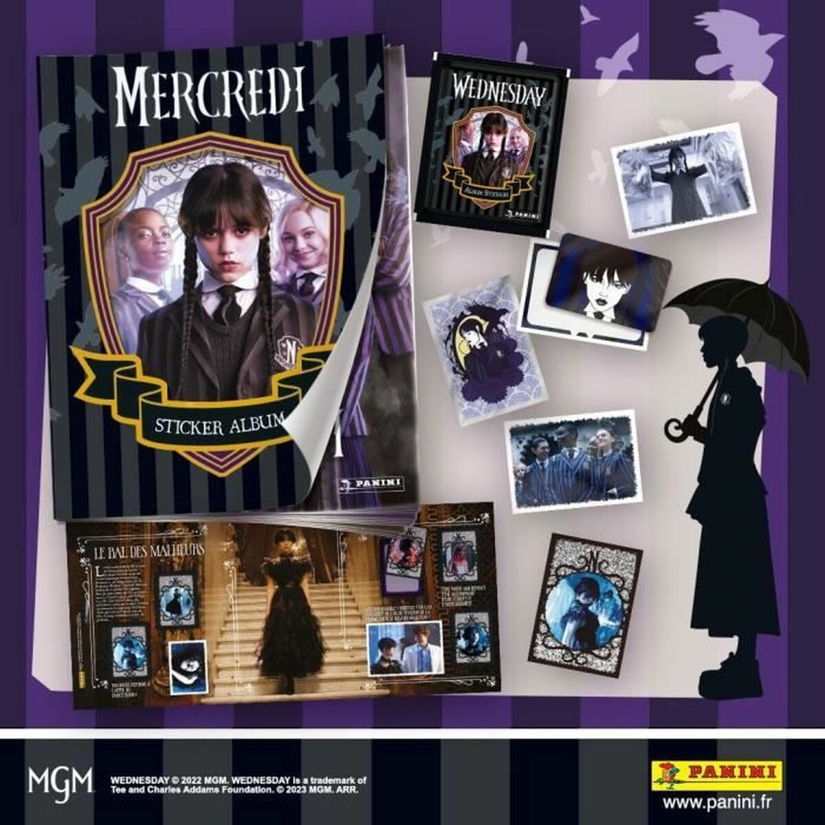 Альбом хромированный Panini Wednesday (FR)-4