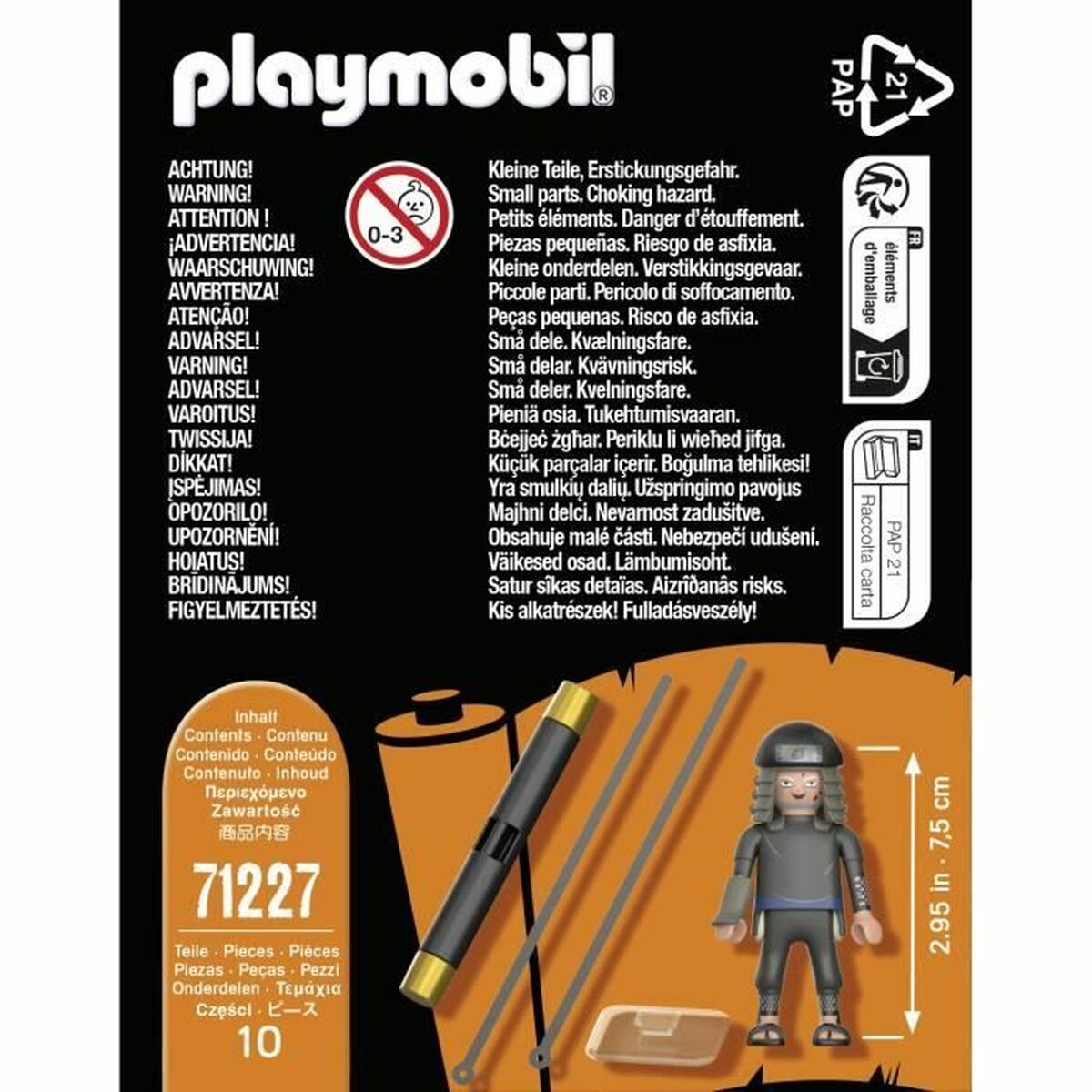 Playset Playmobil 71227 Naruto Shippuden - Hiruzen-4