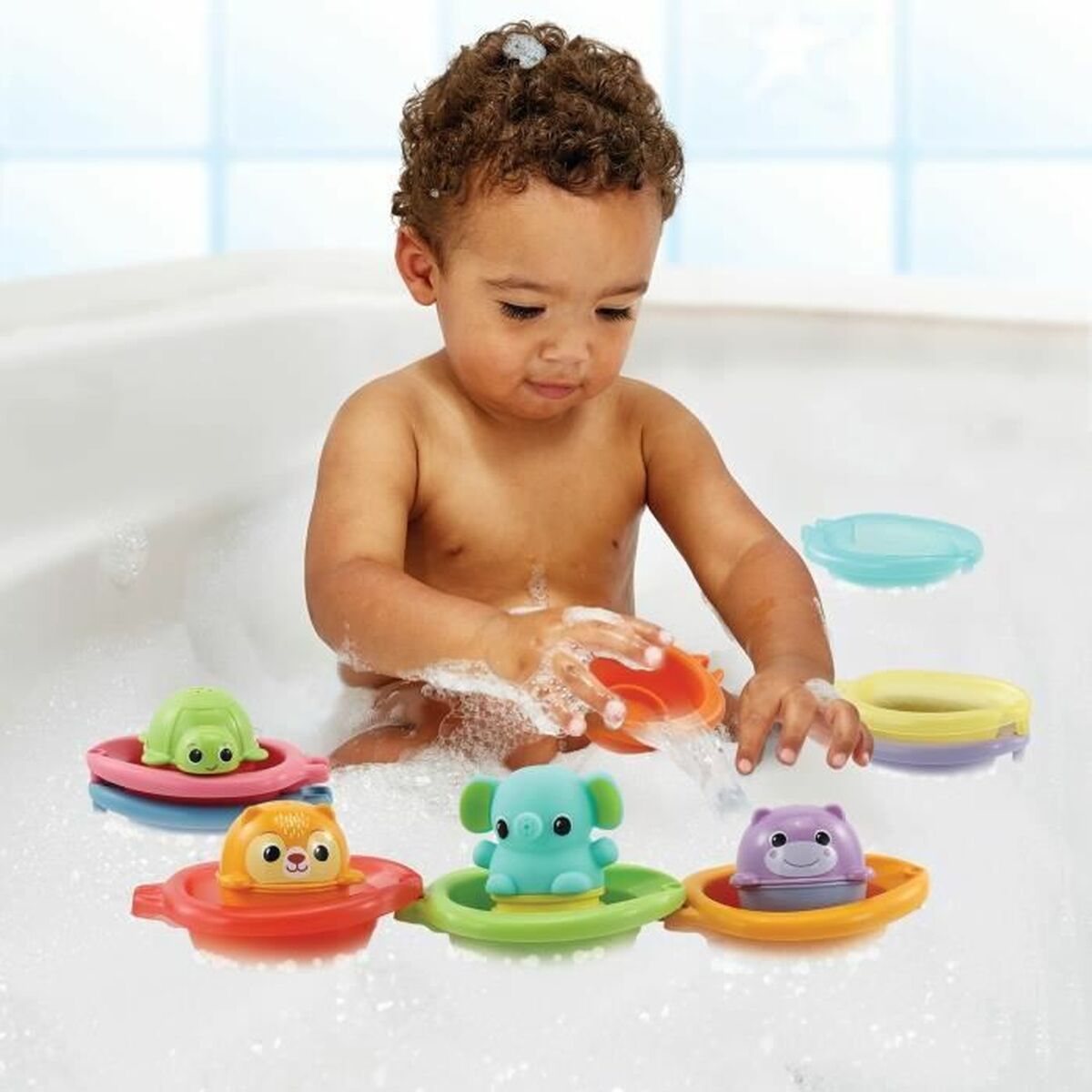 Образовательная игрушка Vtech Baby Cofret de Bain empilo rigo l´eu (FR)-4