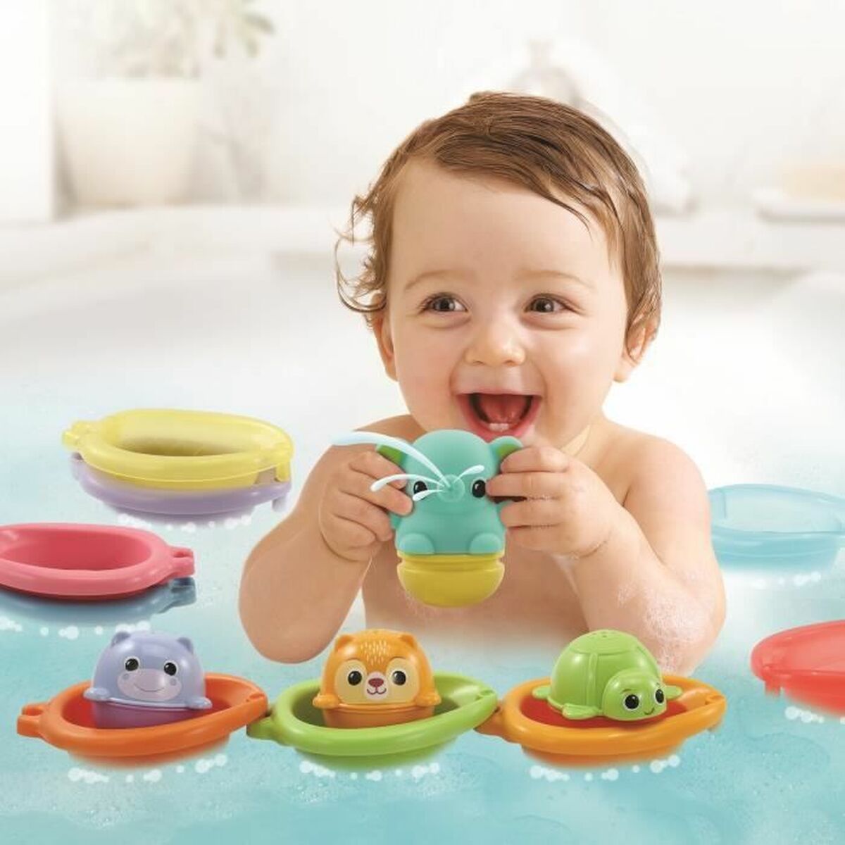 Образовательная игрушка Vtech Baby Cofret de Bain empilo rigo l´eu (FR)-5