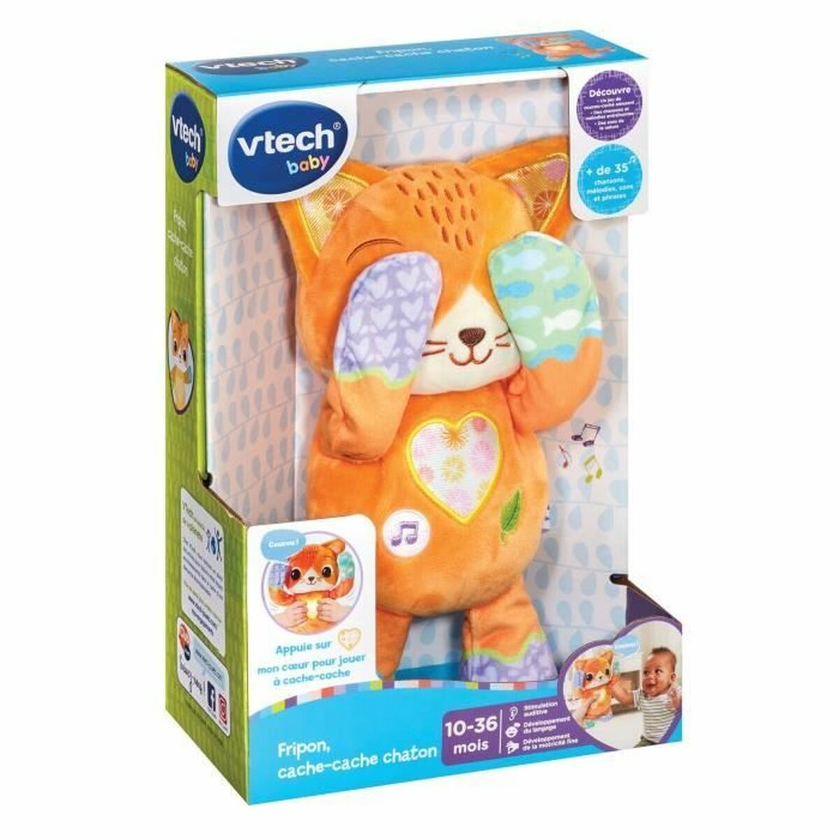 Образовательная игрушка Vtech Baby Fripon cache-cahe chaton (FR)-4