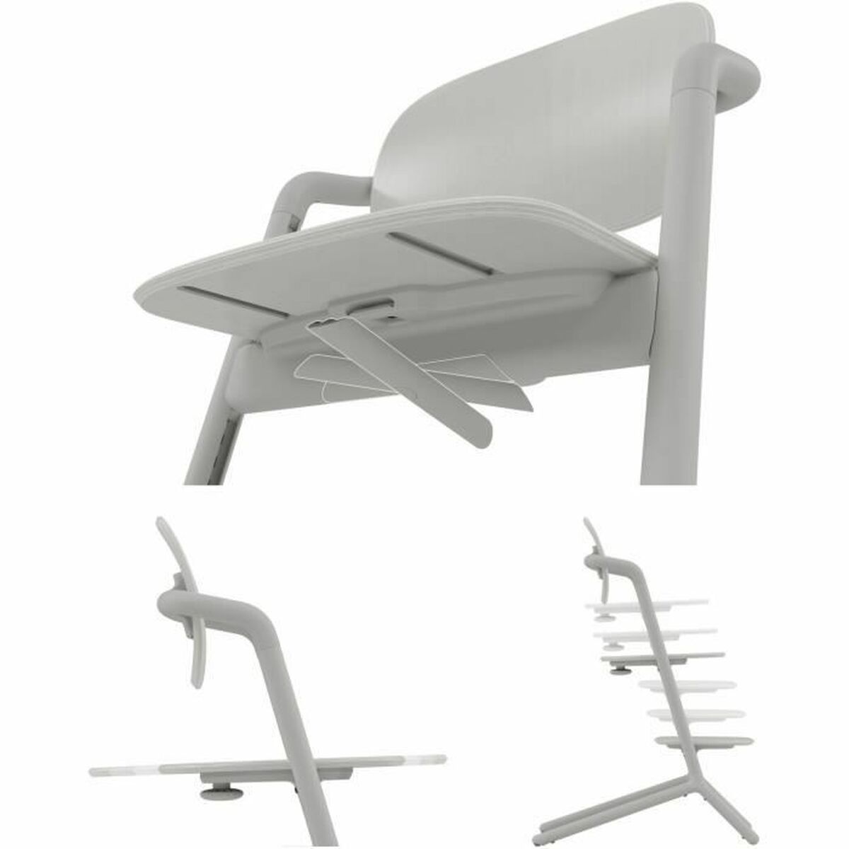 Высокий стул Cybex Серый Замша-3