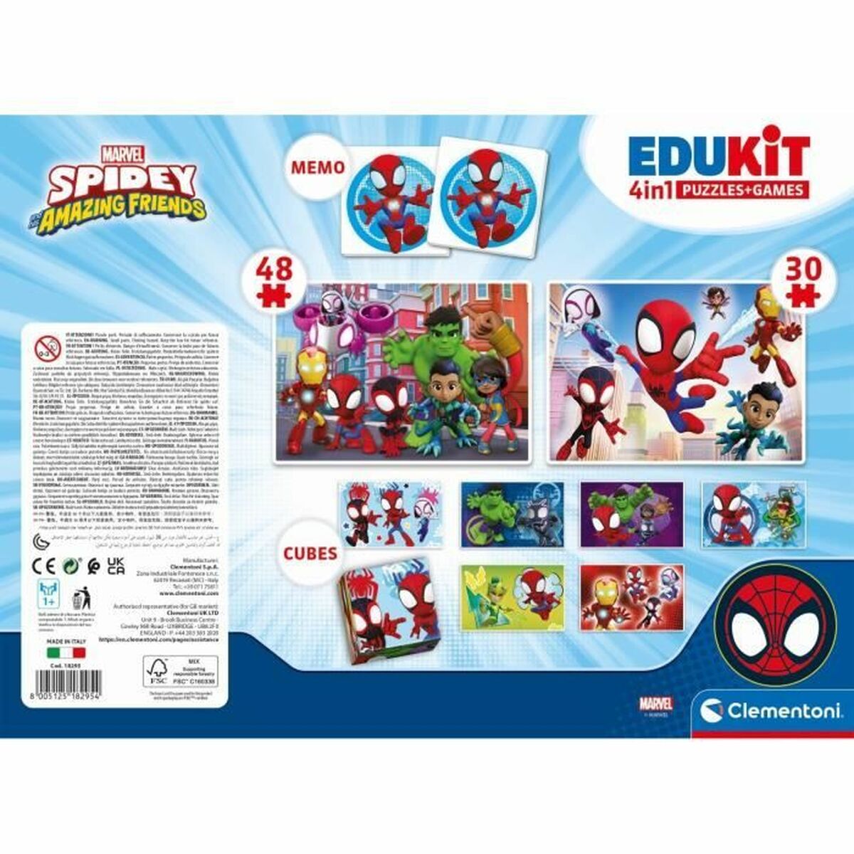 Образовательный набор Clementoni Coffret Spidey 4 en 1 (FR)-3