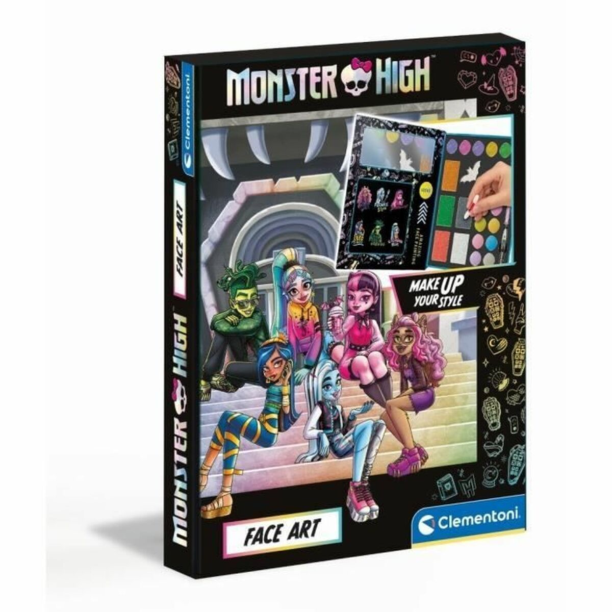 Детский набор для макияжа Clementoni Monster High Fashion Designer Разноцветный-4