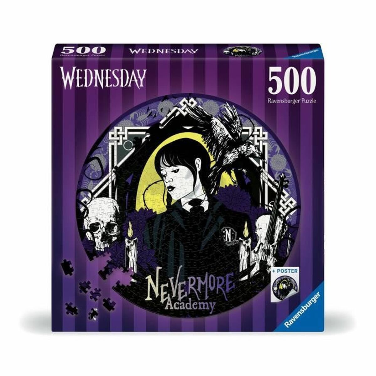 Головоломка Ravensburger Mercredi Adams 500 Предметы-2