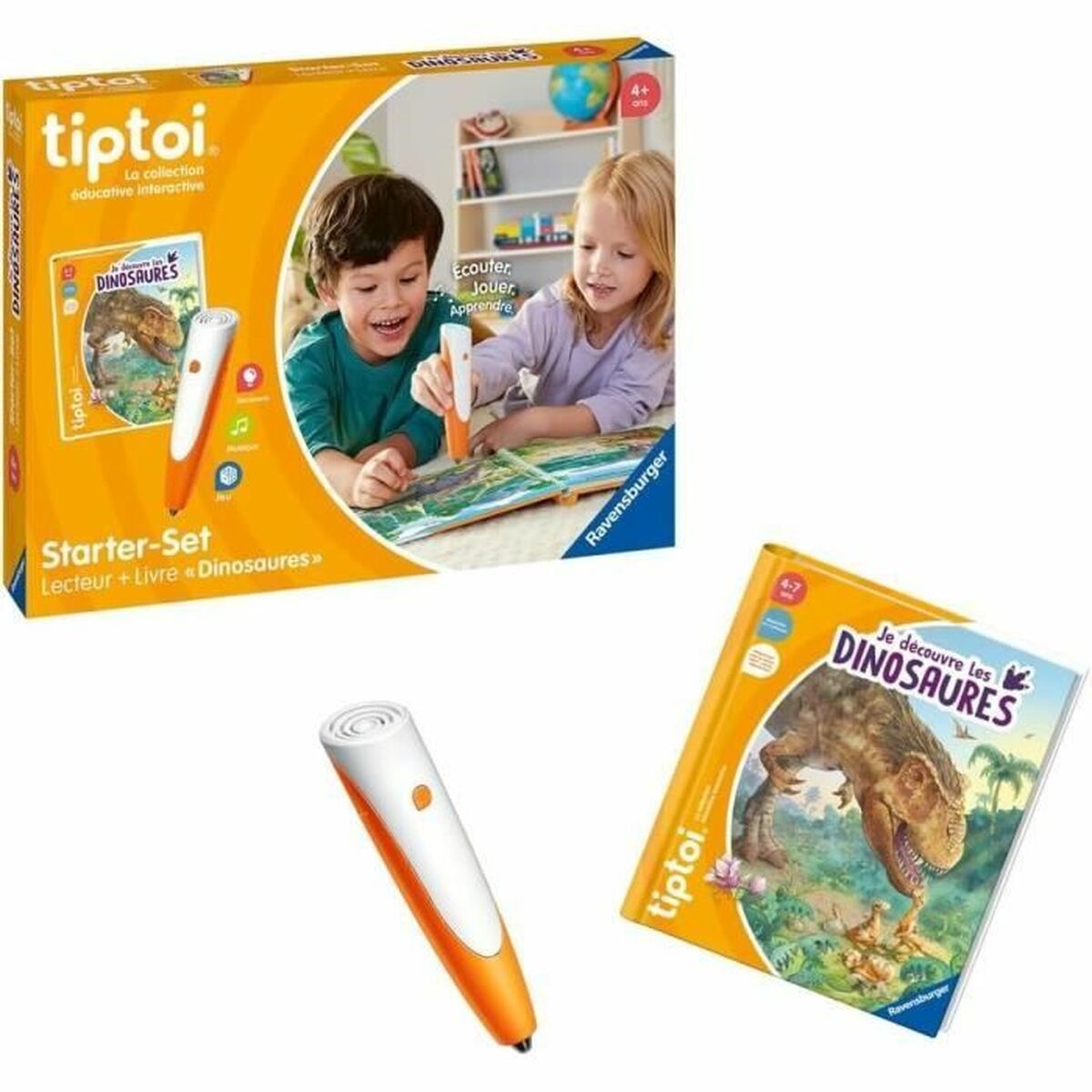 Образовательный набор Ravensburger tiptoi® Starter Dino-4005556001750 (FR)-6