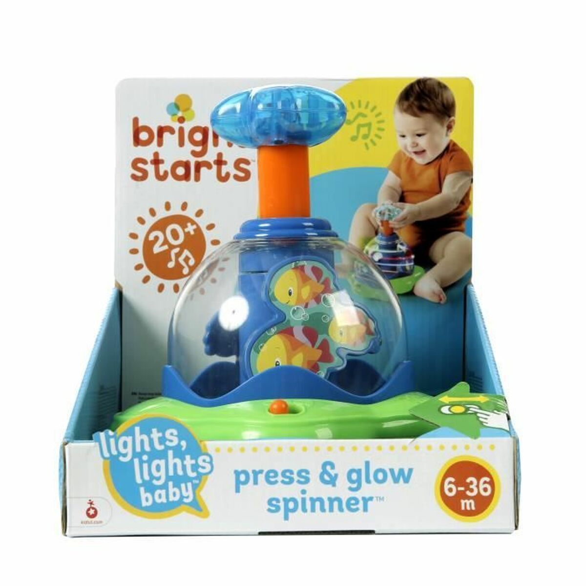 Детская игрушка Bright Starts Musical Star Toy Press & Glow Spinner-2
