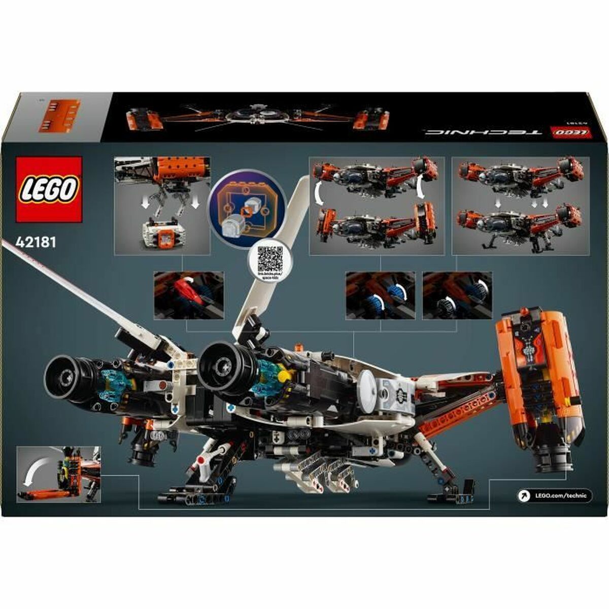 Строительный набор Lego Technic 42181 VTOL LT81 Cargo Spaceship Разноцветный-6