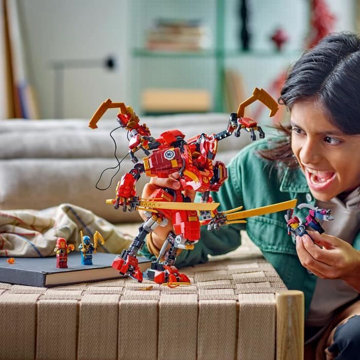 Строительный набор Lego NINJAGO 71812 Kai's Ninja Climbing Robot Разноцветный-4