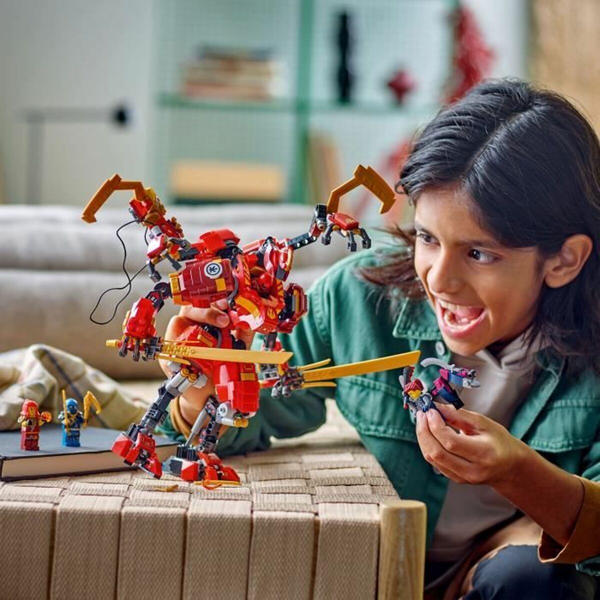 Строительный набор Lego NINJAGO 71812 Kai's Ninja Climbing Robot Разноцветный-5