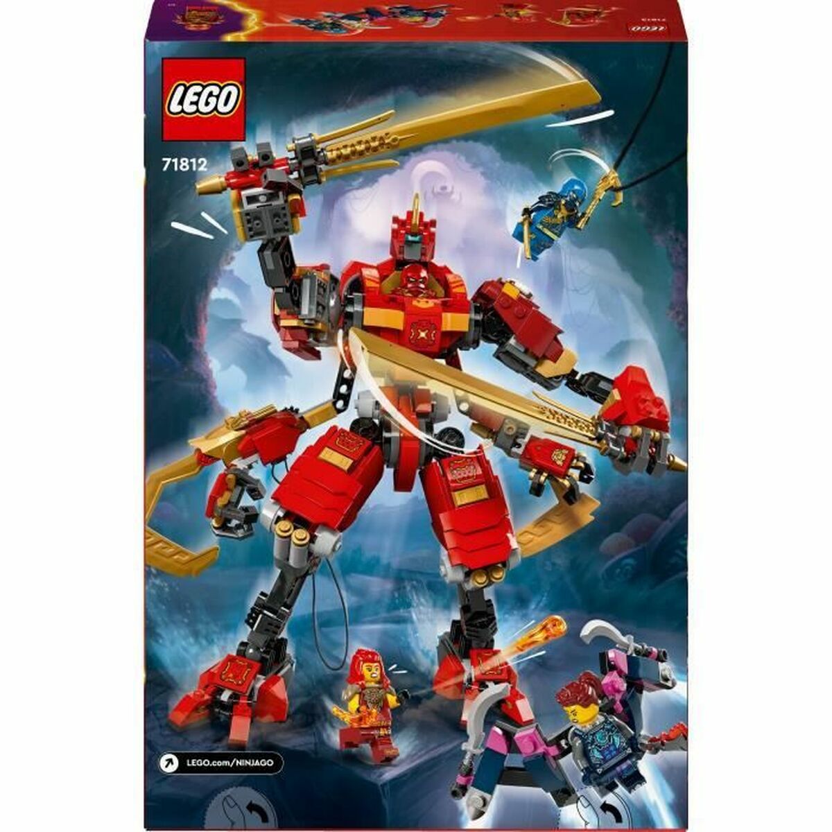 Строительный набор Lego NINJAGO 71812 Kai's Ninja Climbing Robot Разноцветный-6