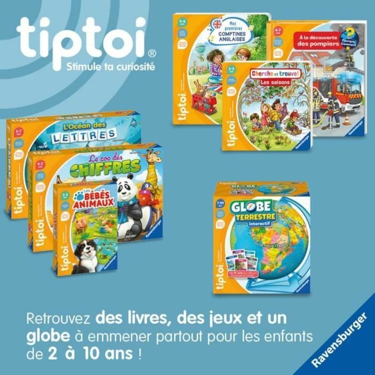 Интерактивный глобус Ravensburger (FR) Пластик-4