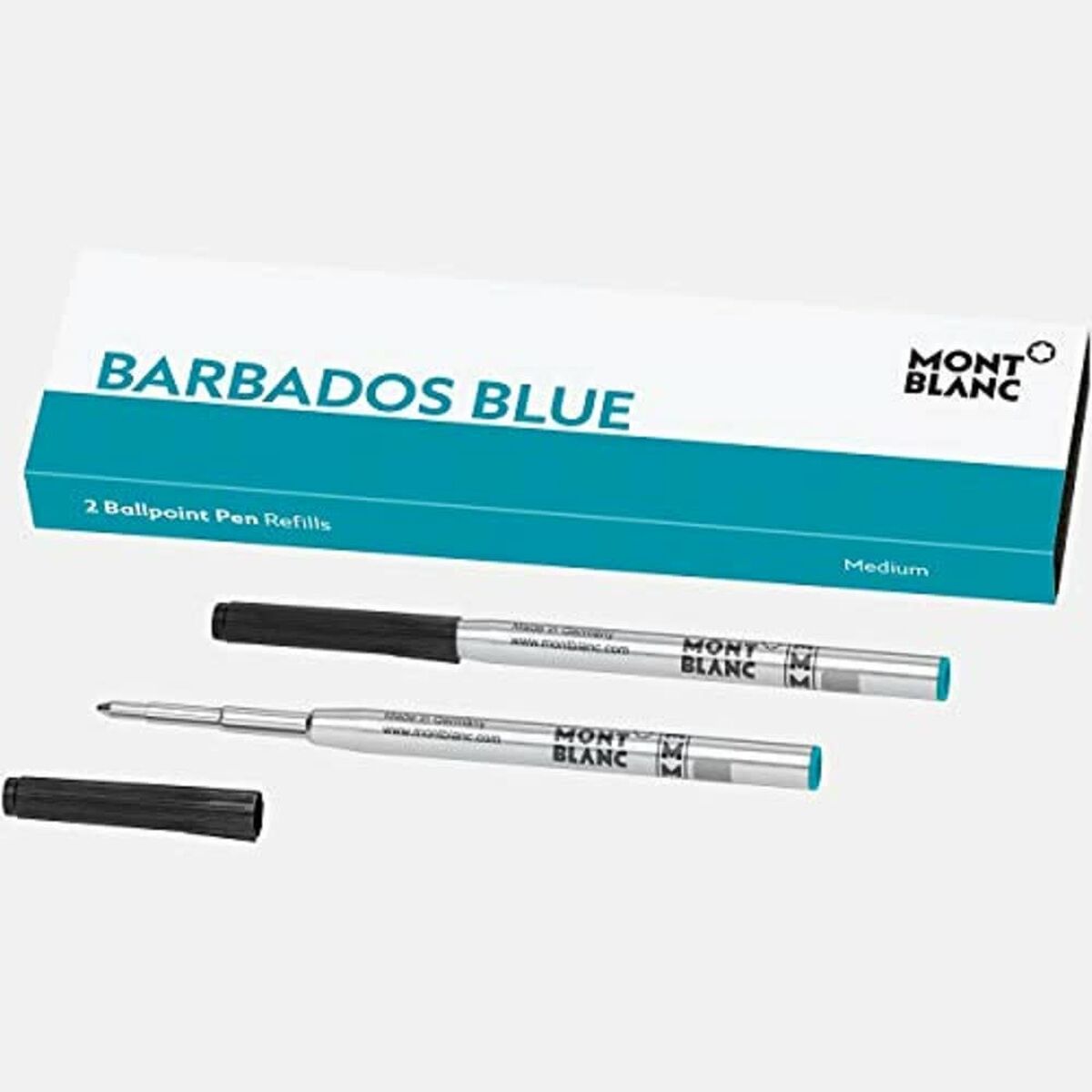 Заправка ручки Montblanc 128219 бирюзовый Синий (2 штук)-2