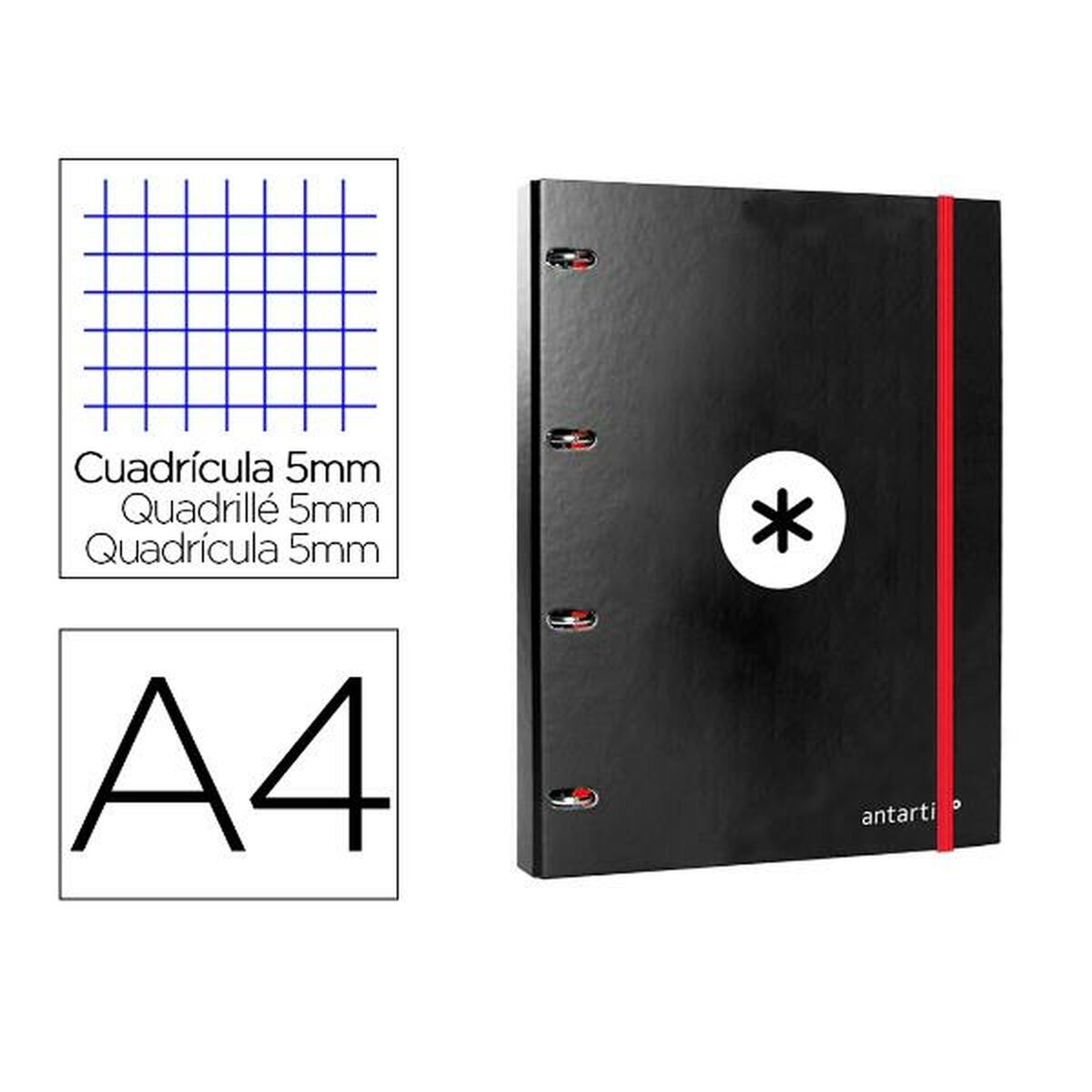 Папка-регистратор Antartik AW04 A4 Чёрный-2