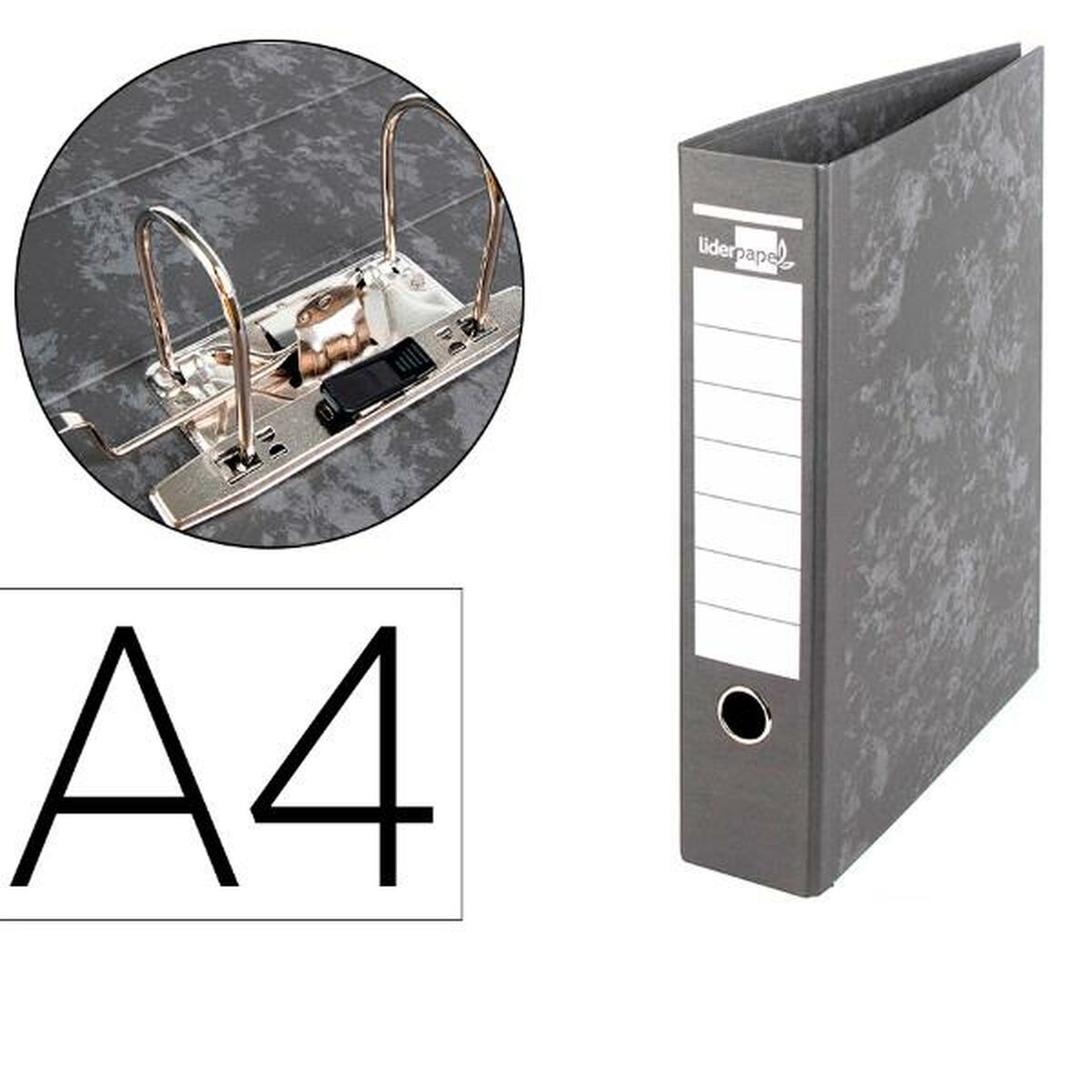 Папка Liderpapel AZ07 Чёрный A4-4