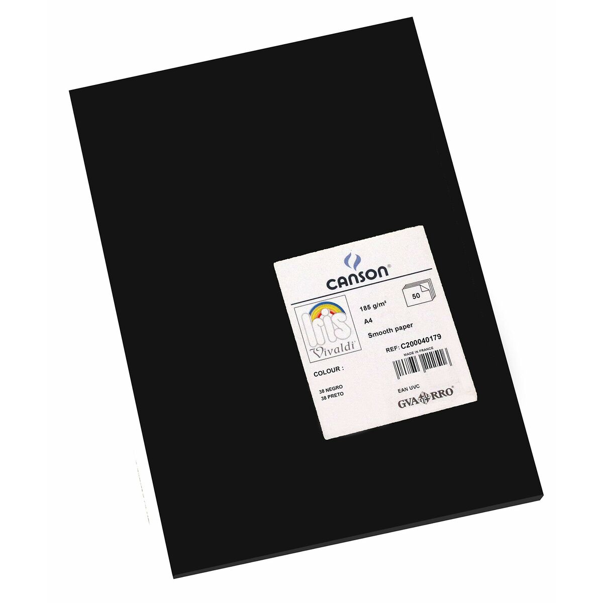 Картонная бумага Iris C200040179 Чёрный (50 штук)-3