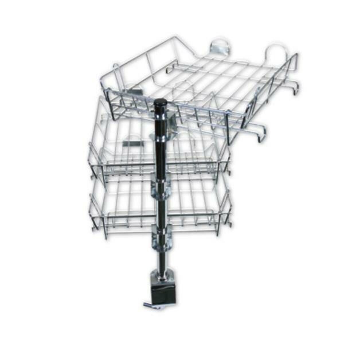 Q-Connect Tray Organizer Set KF00822 Grey A4 Aluminium (1 off)-2