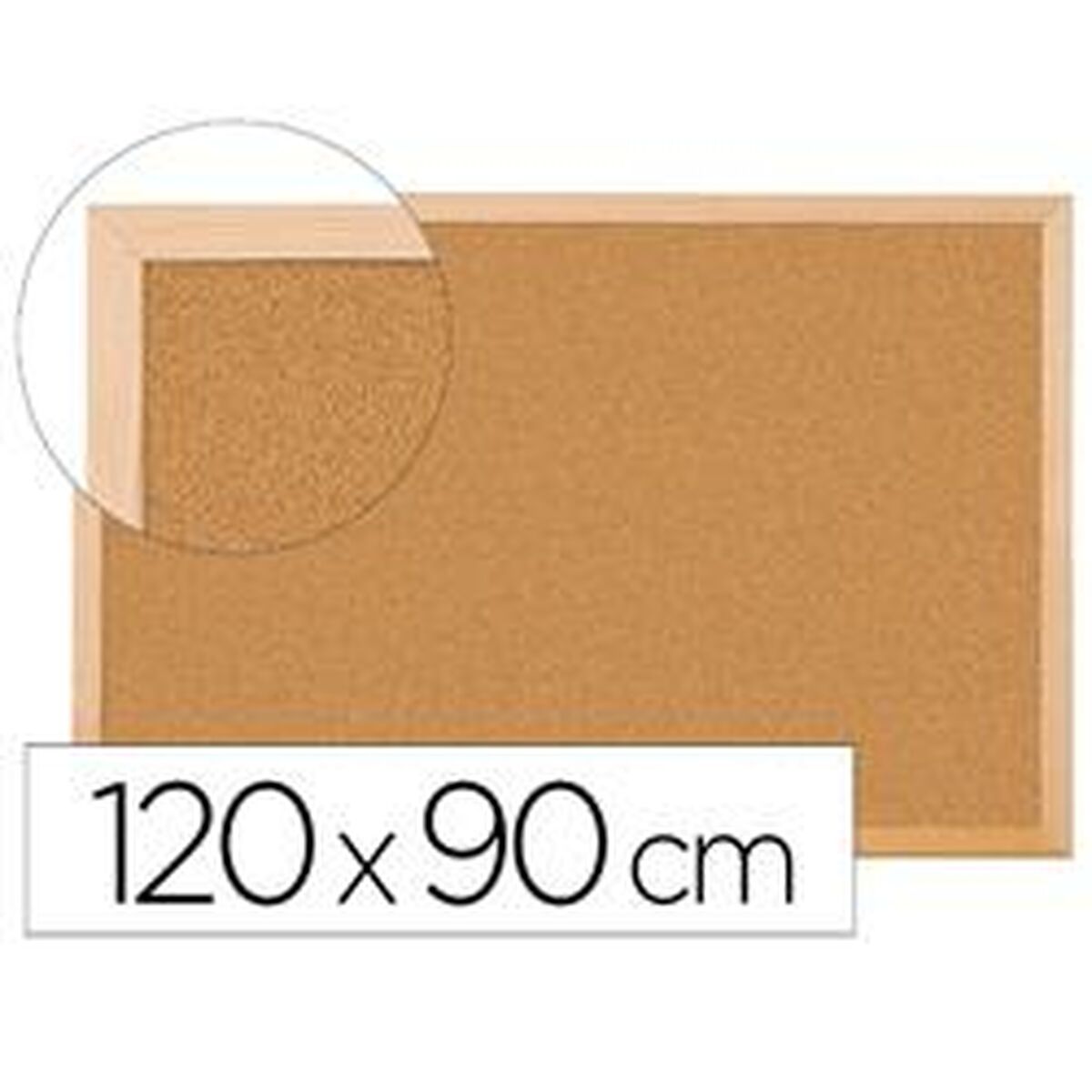 Lavagna degli annunci Q-Connect KF26114 Plastica marrone 120 x 90 cm
