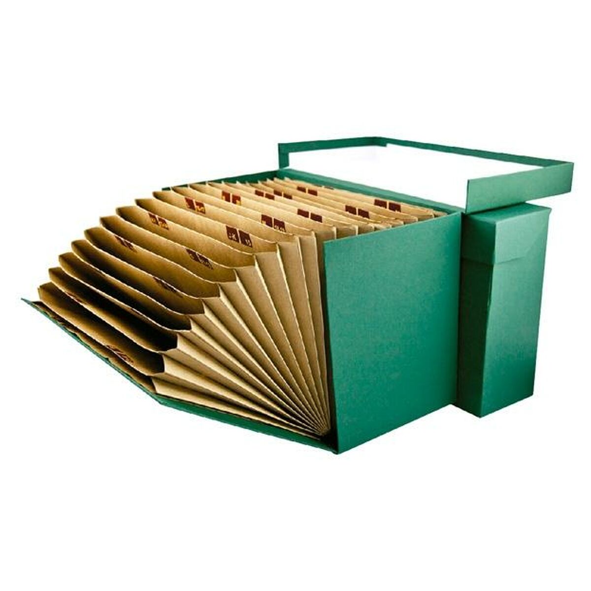 Файловый ящик Liderpapel TR02 A4 Зеленый (1 штук)-3