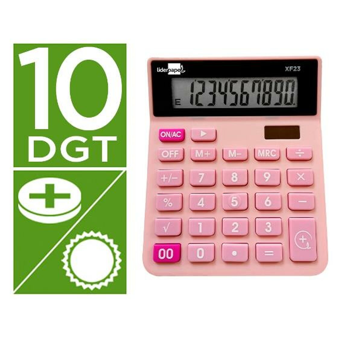 Калькулятор Liderpapel XF23 Розовый Пластик-2