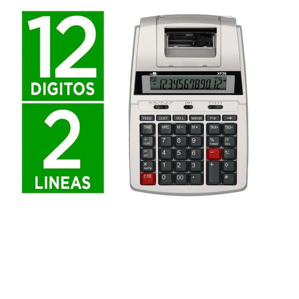 Liderpapel Printed Calculator XF36 White-2