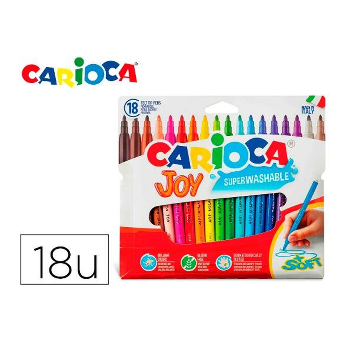 Набор маркеров Carioca 40555 Разноцветный (18 Предметы)-3