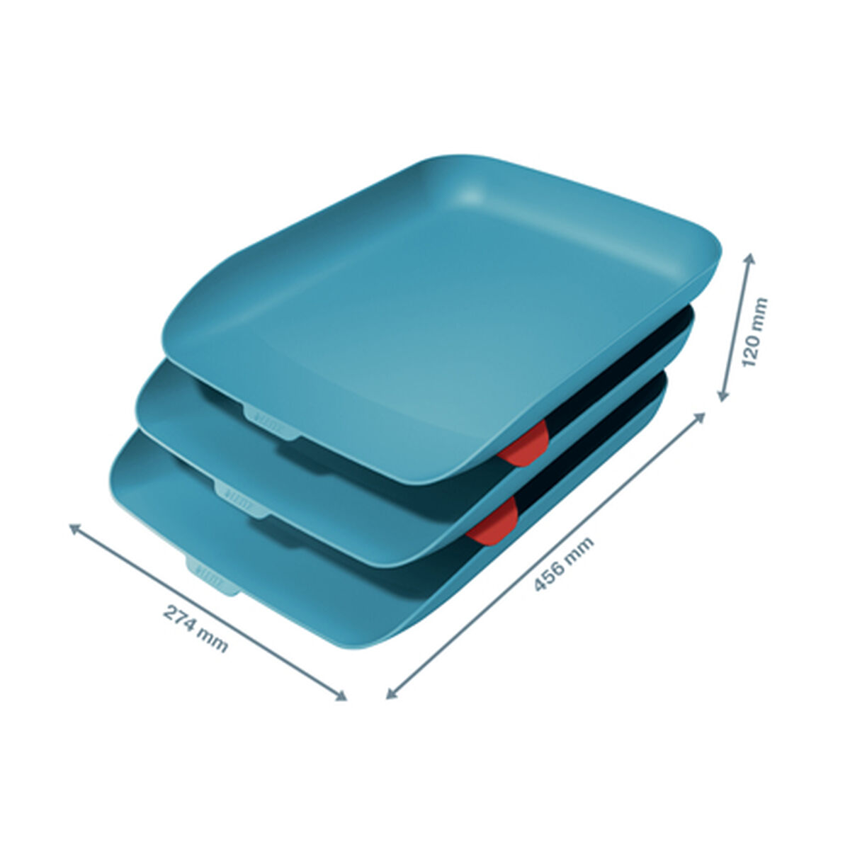 Set of organizing trays Leitz 53582061 Blue Plastic 1 piece-2