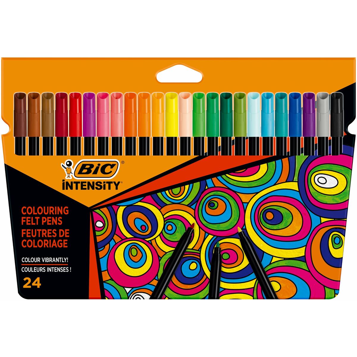 Bic 978035 Түрлі түсті қара маркерлер жиынтығы (24 Заттар)