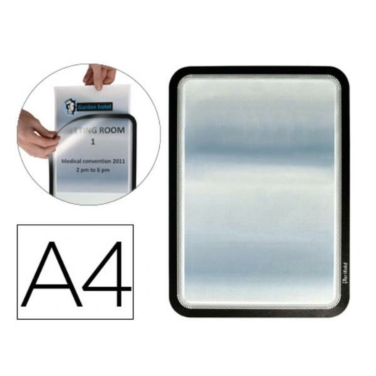 Информационная рамка Tarifold 194957 Чёрный Пластик A4 (2 штук)-2