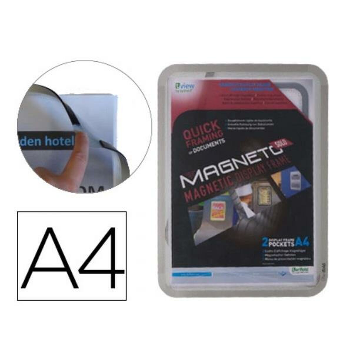 Информационная рамка Tarifold 195030 Серебристый A4 PVC (2 штук)-2