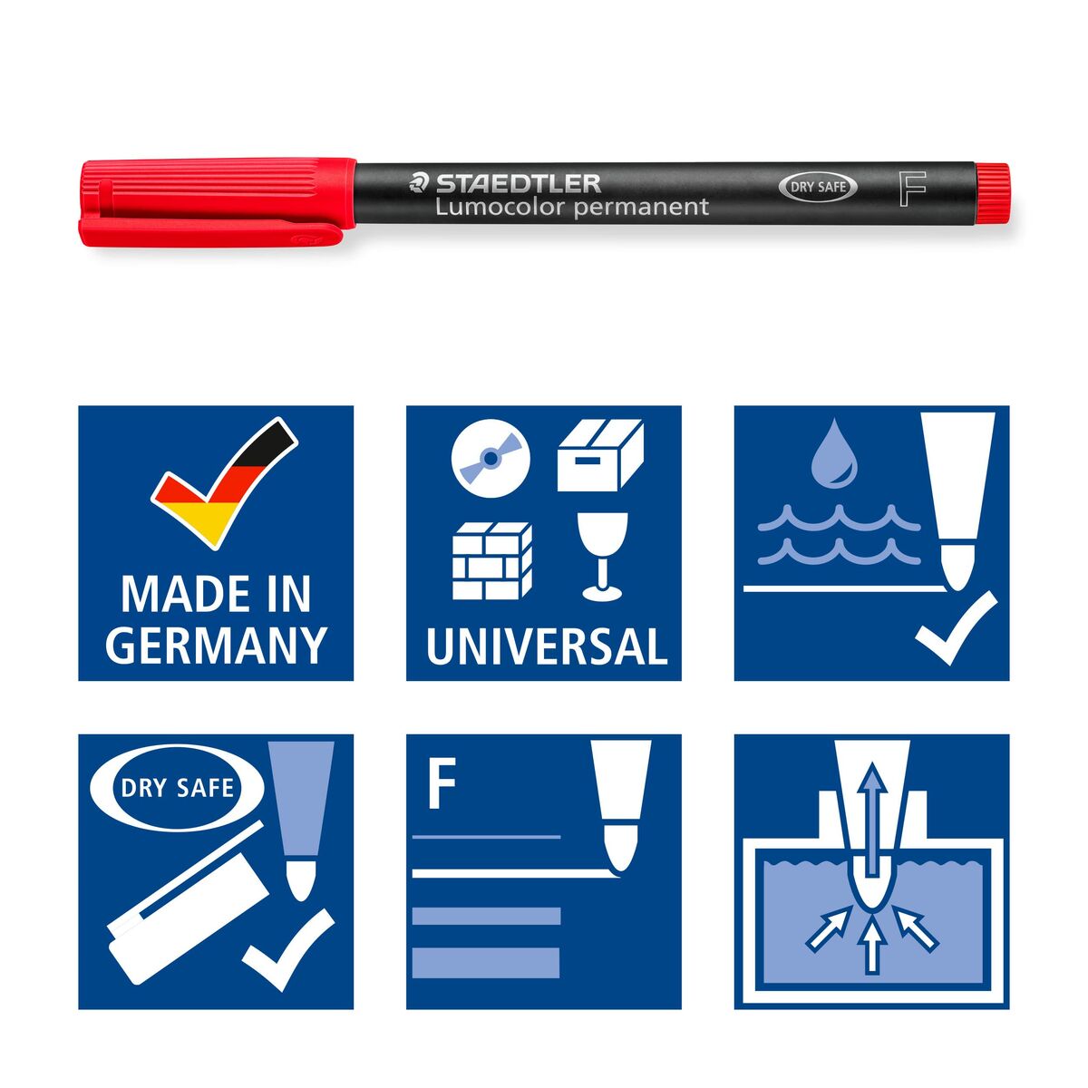 Постоянный маркер Staedtler 318 WP6 1 mm Чёрный Разноцветный-7