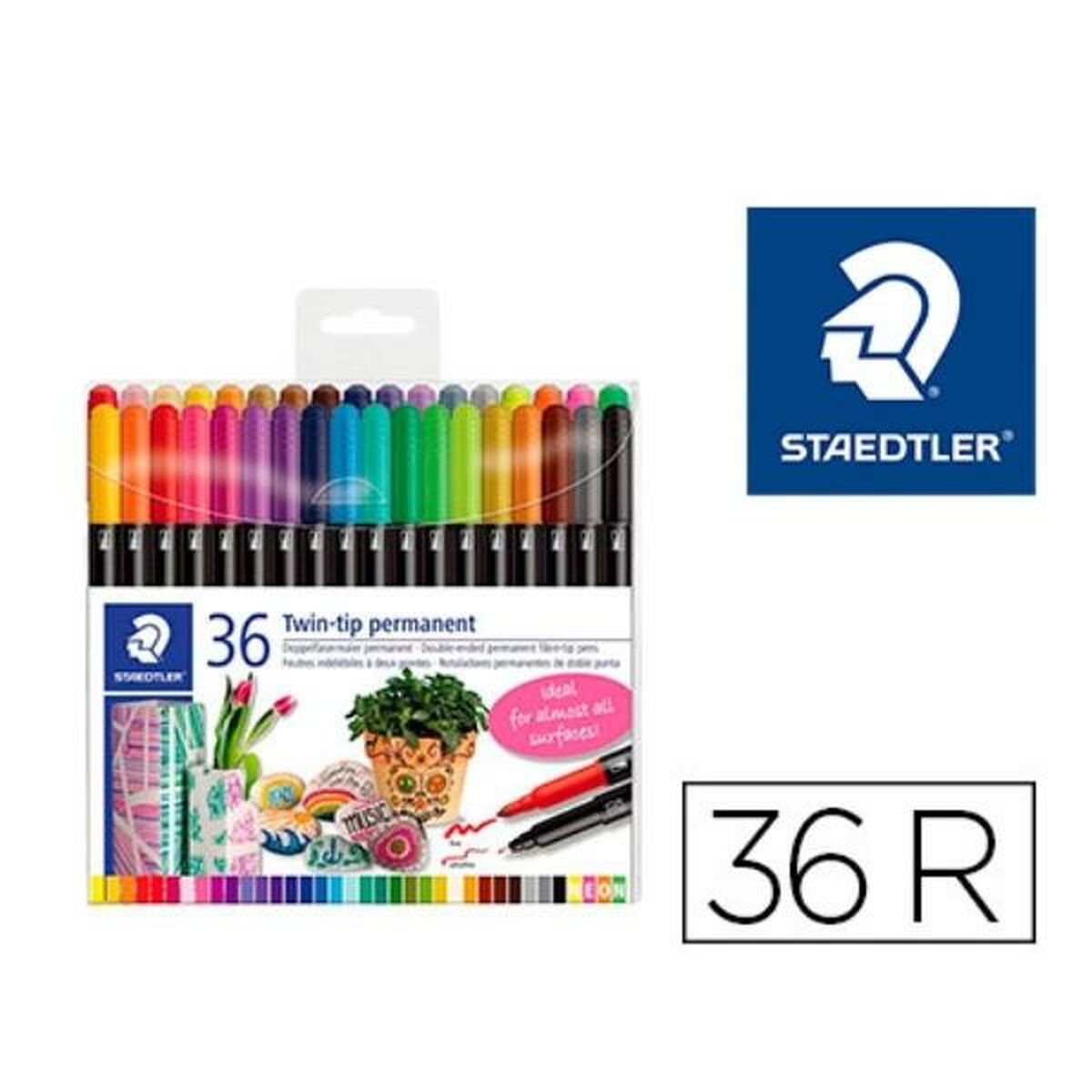 Набор маркеров Staedtler 3187 Разноцветный (36 Предметы)-2
