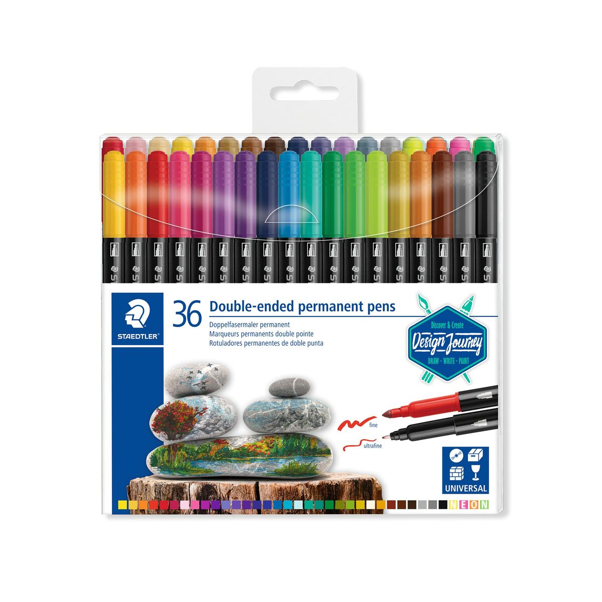 Набор маркеров Staedtler 3187 Разноцветный (36 Предметы)-4
