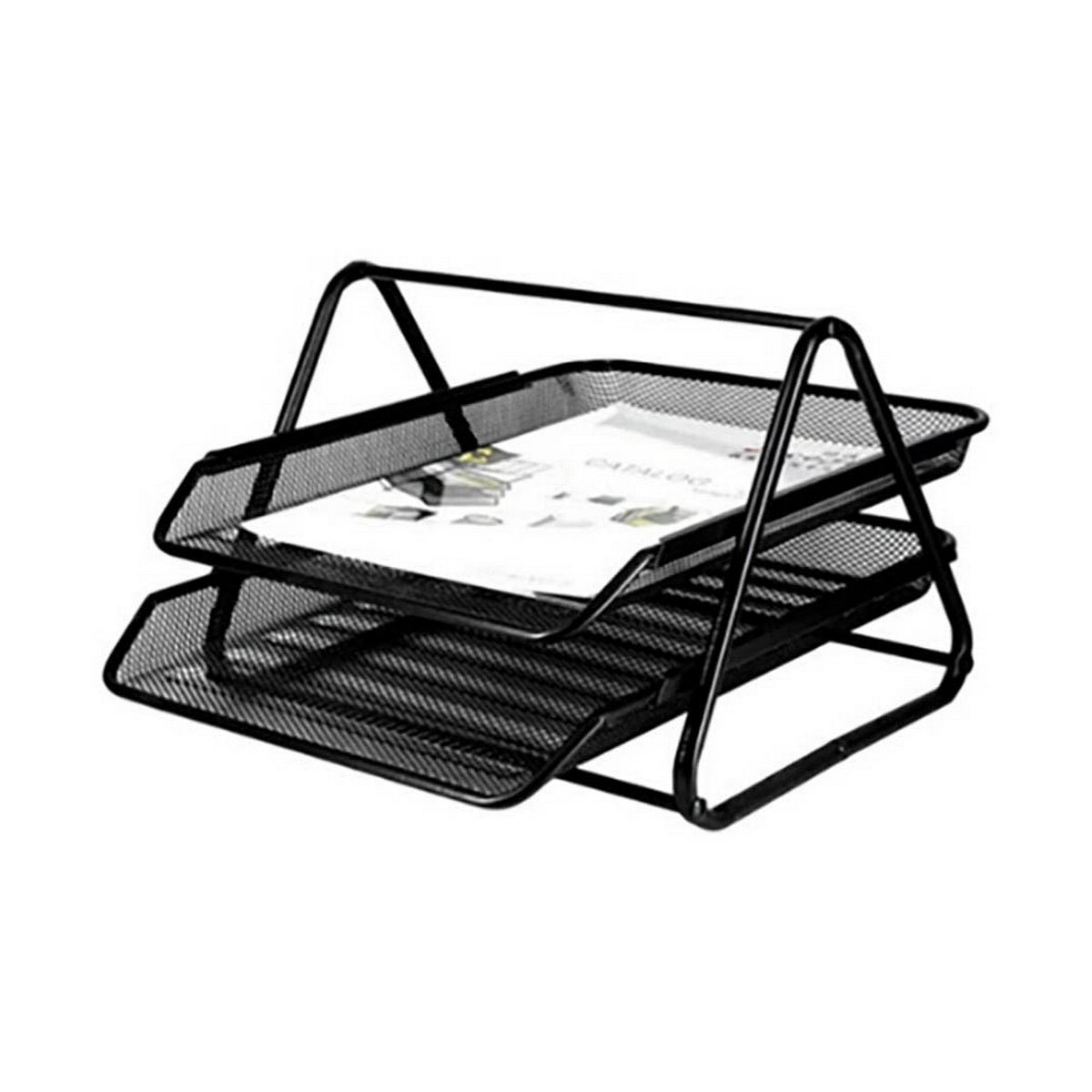 Sorting tray Q-Connect Black Metal Plastic 1 piece-2