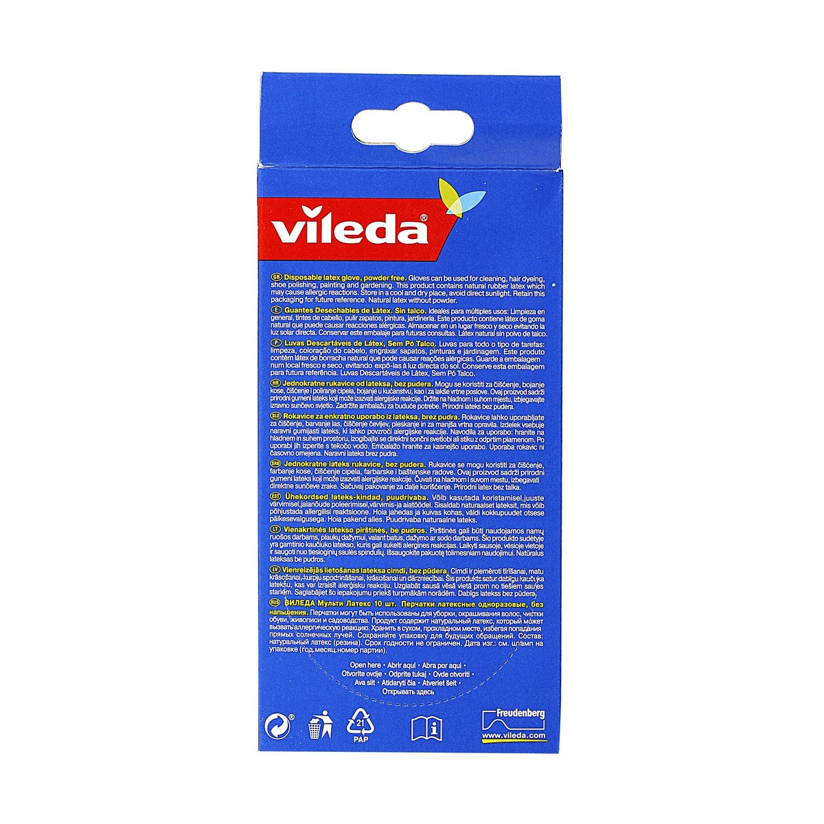 Перчатки Vileda 10 Предметы S/M-2