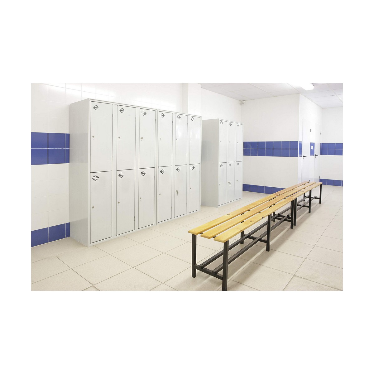 Cash Desk Simon Rack Metal Light Gray 2 Compartments (180 x 30 x 50 cm)-3