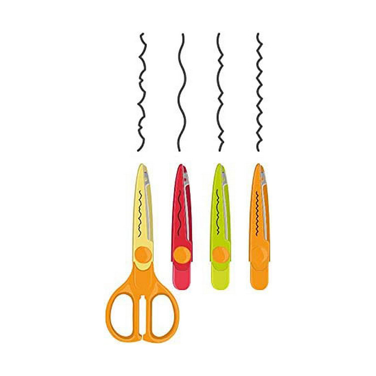 Scissors Milan zig-zag 16 cm-2