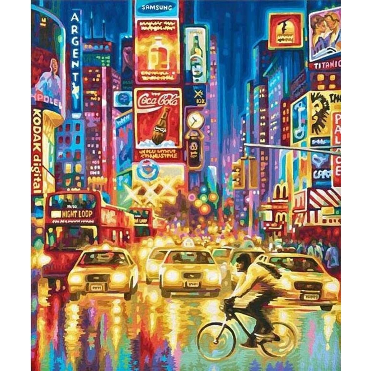 Alex Bog Amazing Times Square NYC 40 x 50 cm Numbers-3