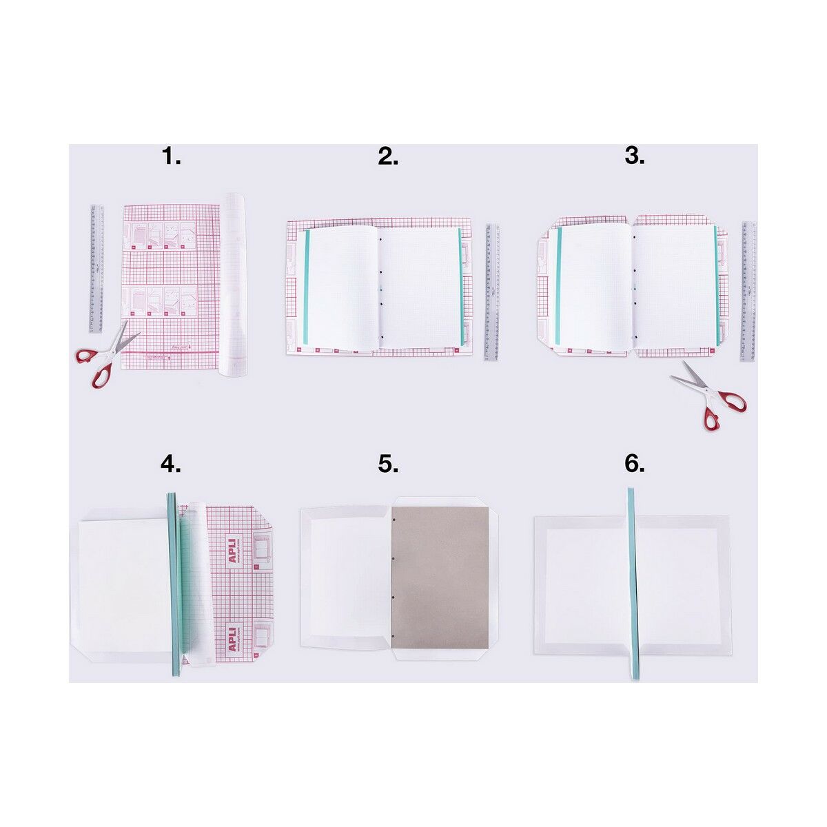 Adhesive Book Cover Apli Self Adhesive Transparent-2