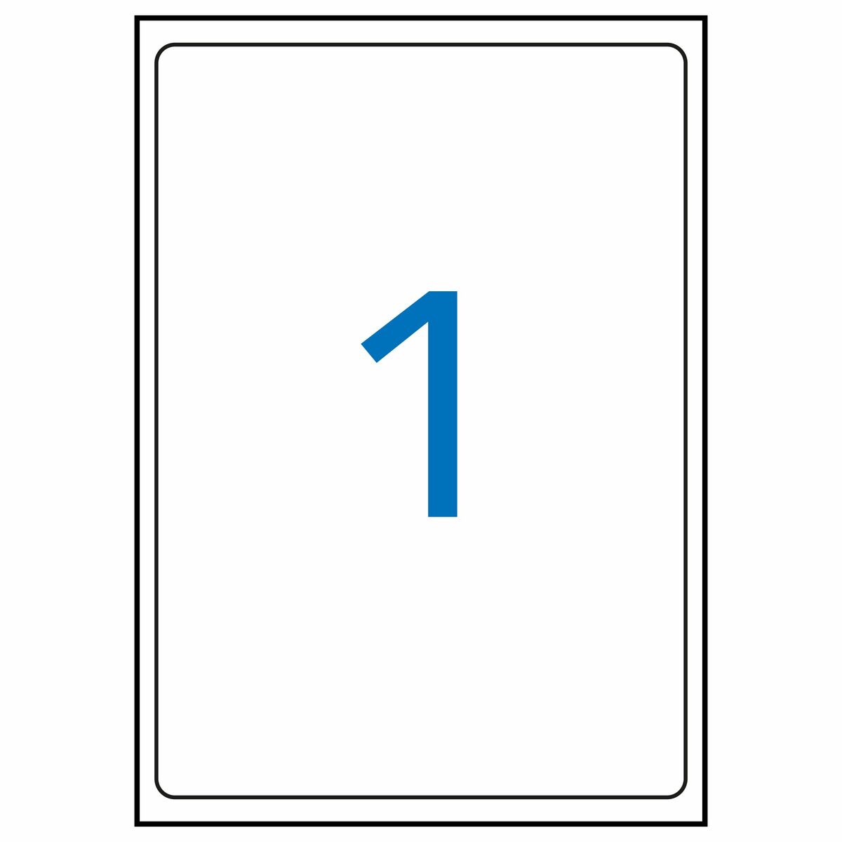 Клейкие этикетки Apli Белый бумага 10 Листья 199,6 x 289,1 mm-2