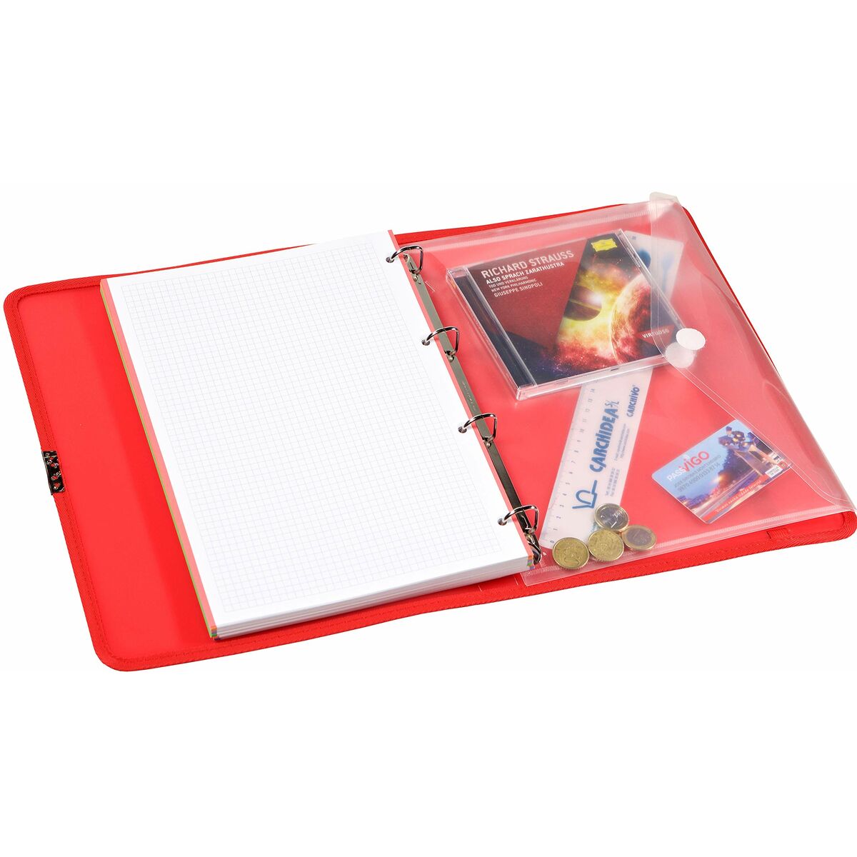 Recorder Folder Carchivo Carpeblock Dune Red A4-3