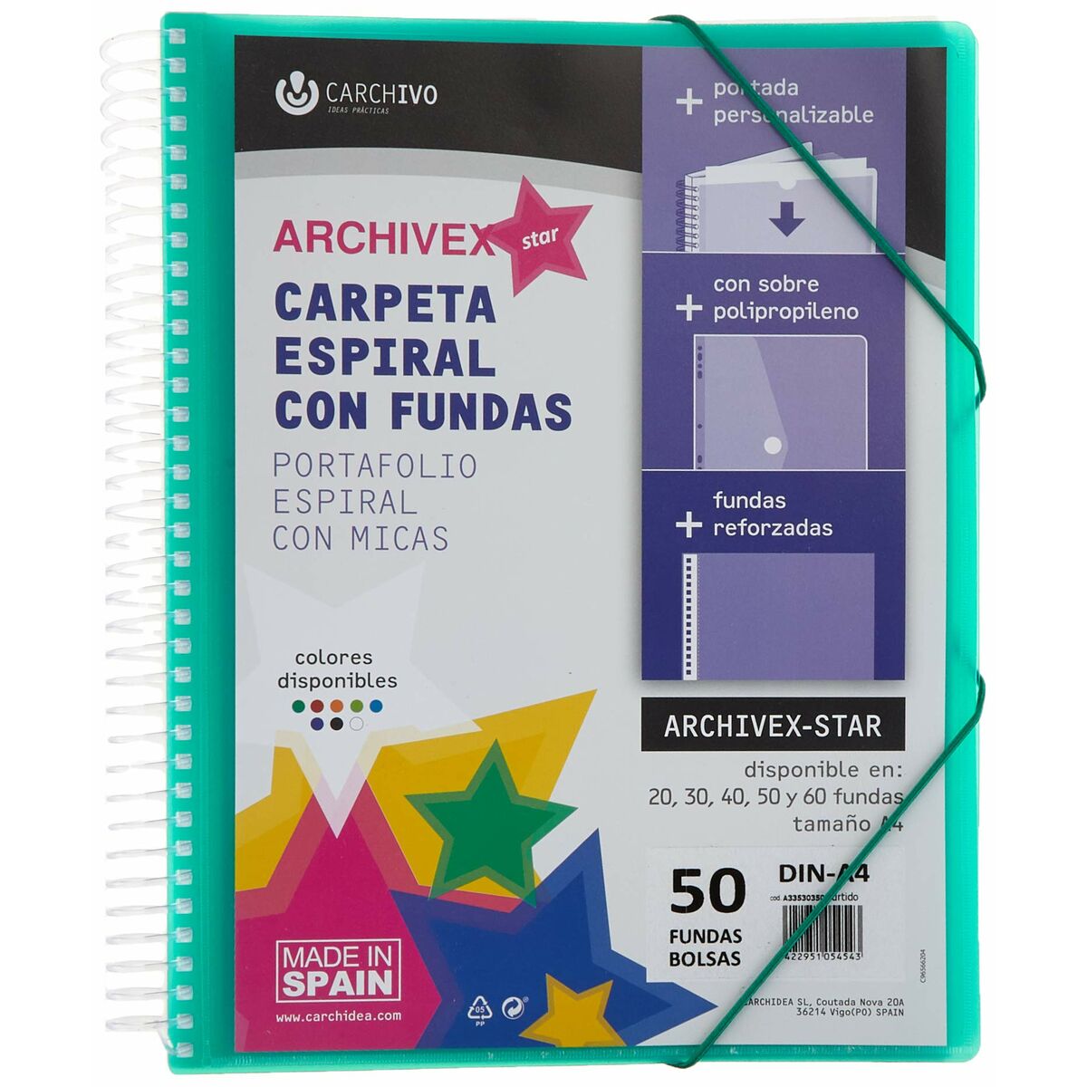 Classifier folder Carchivo Archivex-Star 50 Cases A4 8 Items-4