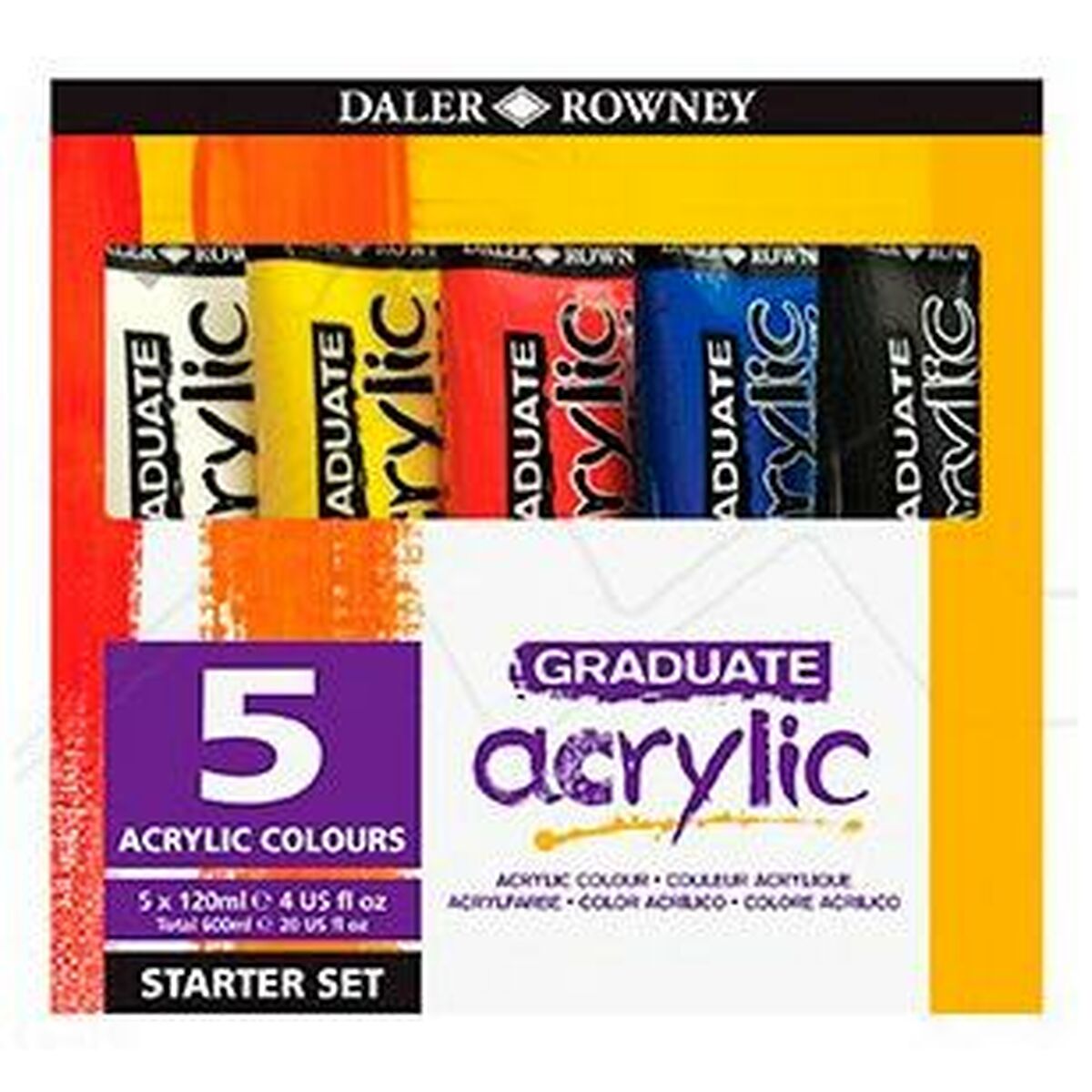 Акриловая краска Daler Rowney Разноцветный 5 Предметы 120 ml-3