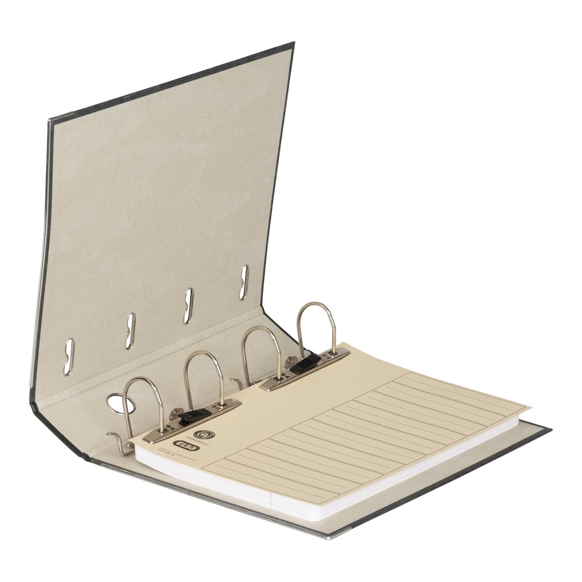 Elba Black A4 Lever Filing Cabinet-2