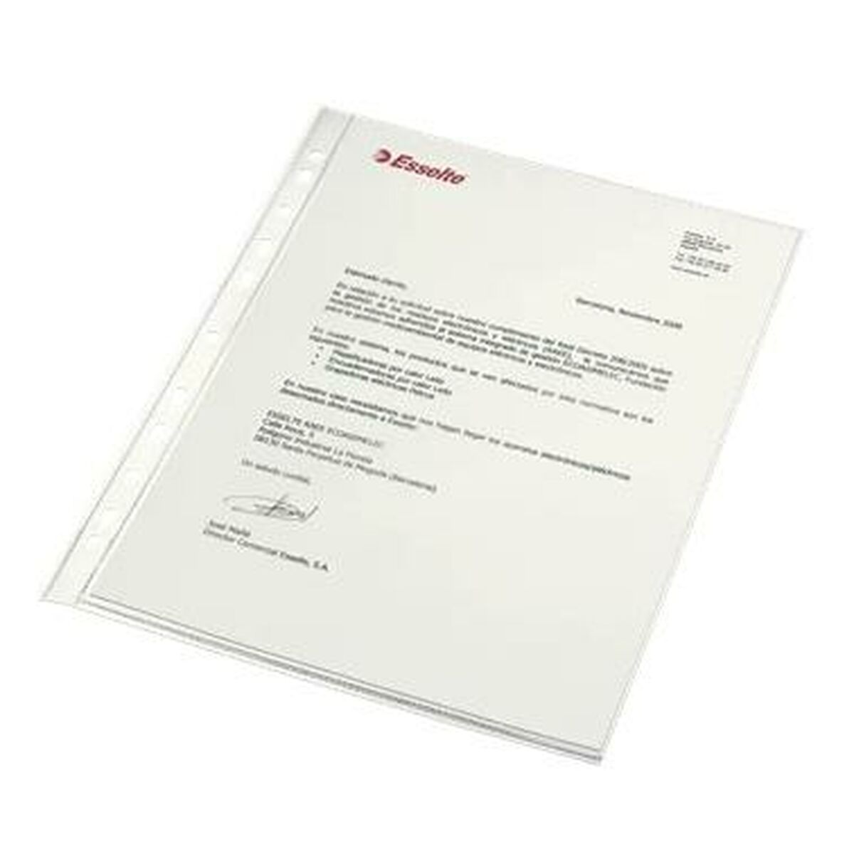 Чехол Esselte Прозрачный A4 100 штук-2