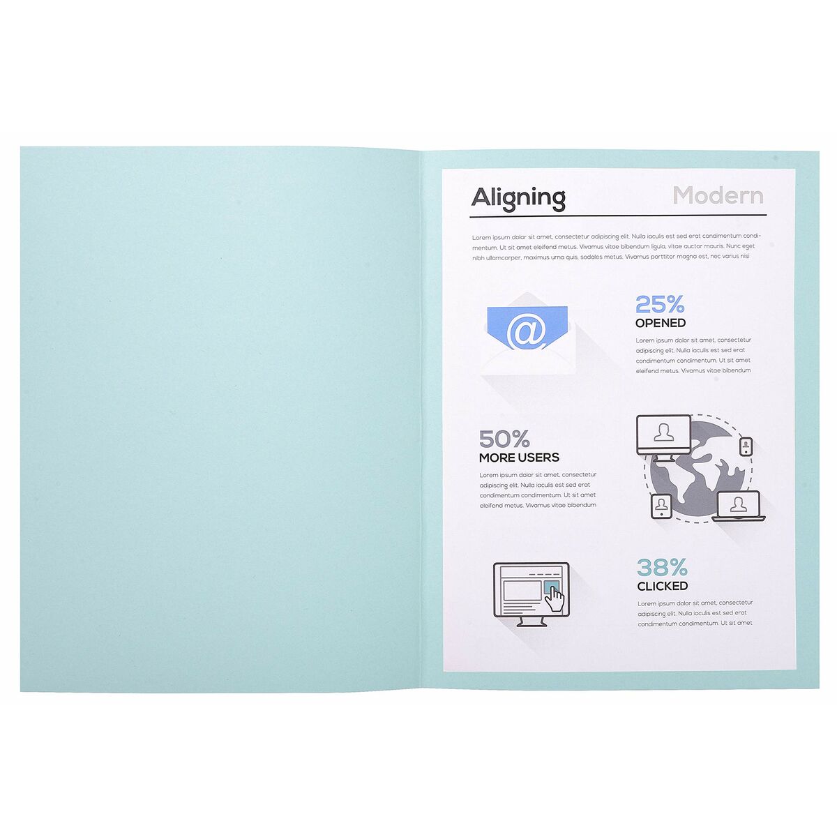 Set of Subfolders Exacompta Forever Светло Синий A4 100 Предметы-2