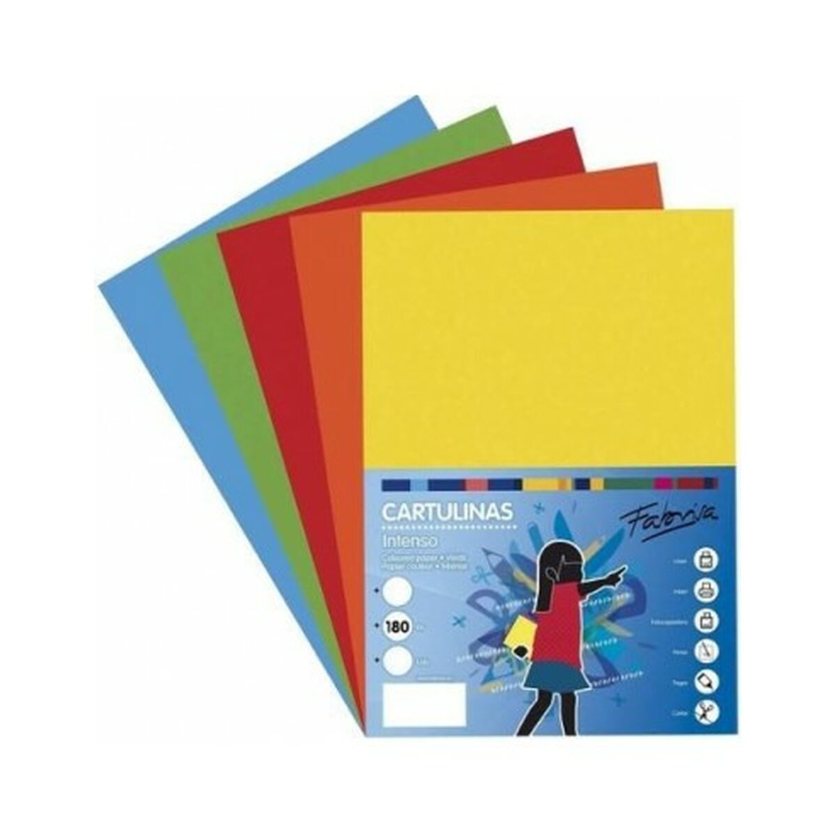 Carta di cartone Fabris Colorato 50 x 65 cm