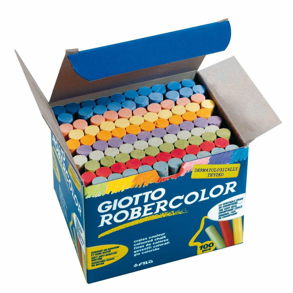 Мелка Giotto Robercolor Разноцветный (100 Предметы) Против пыли 100 Предметы-3