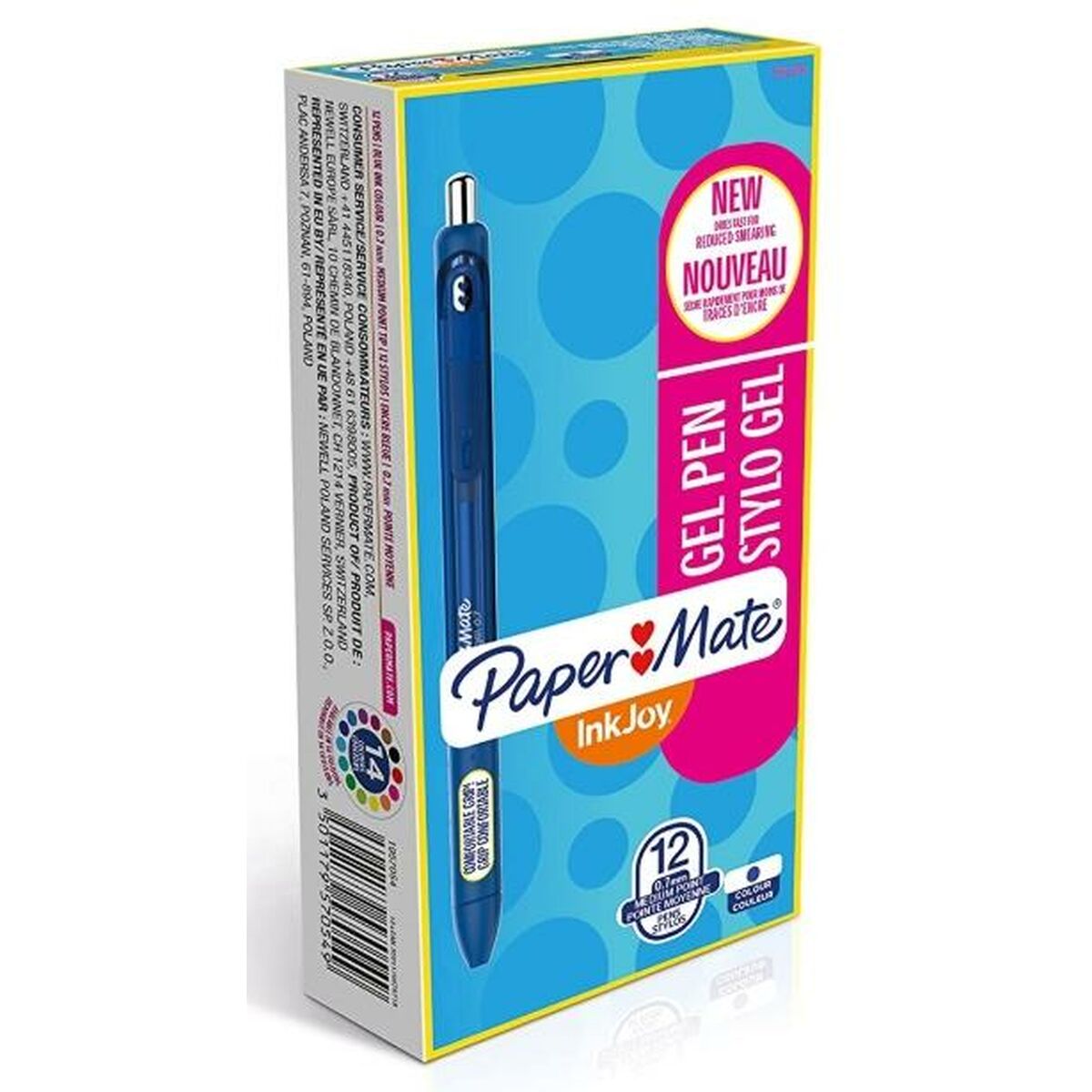 Гелевая ручка Paper Mate InkJoy Gel Синий 12 штук-2