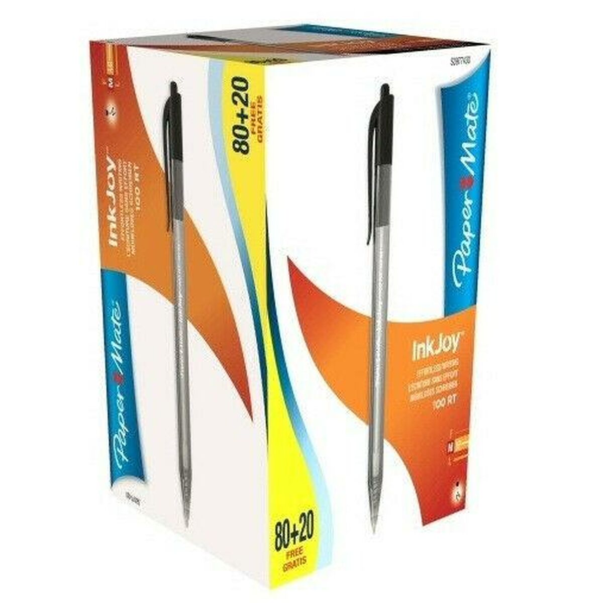 Ручка Paper Mate Inkjoy 100 Штабелёр Чёрный 1 mm (100 Предметы)-2